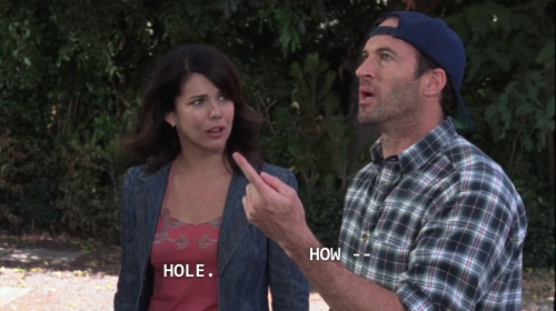 lattefoam:  I have never laughed harder at a gilmore girls scene than I laughed at this 