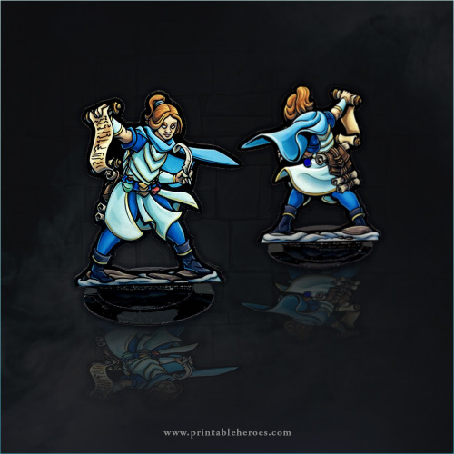 Sigilist’s Apprentice for Frostgrave, paper miniature and VTT files available for download her