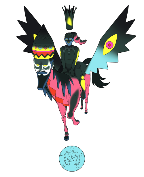 joe-sparrow:  The Seventieth spirit, who is called ＳＥＥＲＥ. He is a Mighty Prince, and Powerful, appearing in the Form of a Beautiful Man, riding upon a Winged Horse. He governeth 26 Legions of Spirits.  
