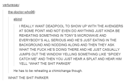 weallheartonedirection:  Avengers: Deadpool Edition