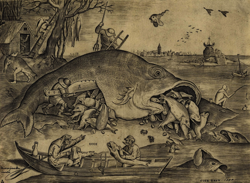magictransistor: Pieter Brueghel the Elder, Die großen Fische fressen die kleinen (Big Fish Ea