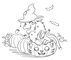 kagesatsuki:   Pumpkins can be sits too. Happy Halloween! Tweet