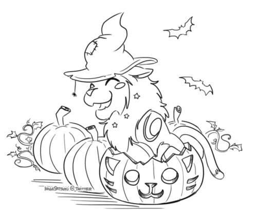 kagesatsuki:   Pumpkins can be sits too. Happy Halloween! Tweet