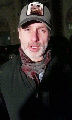 andy-clutterbuck:Andy in a video for a fan from a few nights ago
