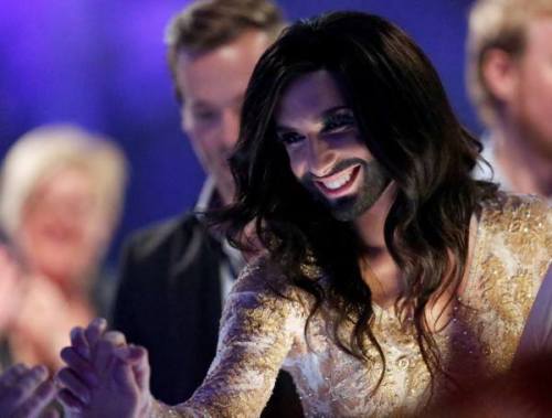 drcalvin:  queenofangmar:  CONGRATULATIONS TO CONCHITA WURST - WINNER OF EUROVISION 2014  CONGRATULATIONS! 