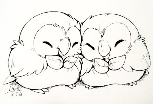 lintufriikki:Rowlet doodles from my twitter~