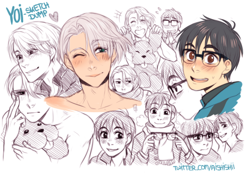 aishishii:Time for me to contribute to the YOI Fandom as well ♥ :’DI love Victuuri ´v` 