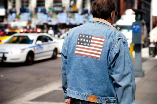 Submission Saturdays! Red, white and blue on Broadway, New York by Hannah Goodman