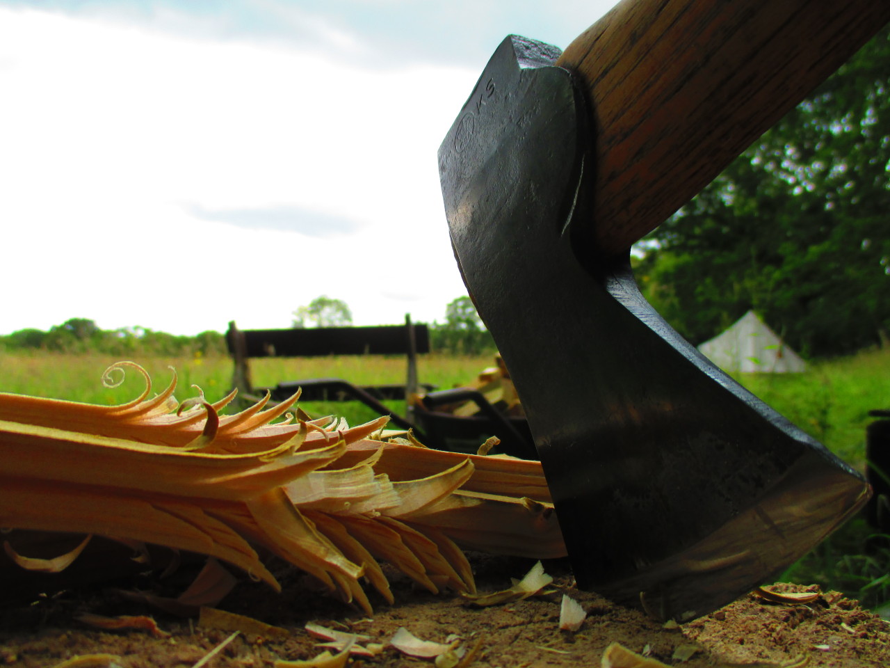 ru-titley-knives:  Last of the summer axe . Twas a dark &amp; gloomy rain filled 