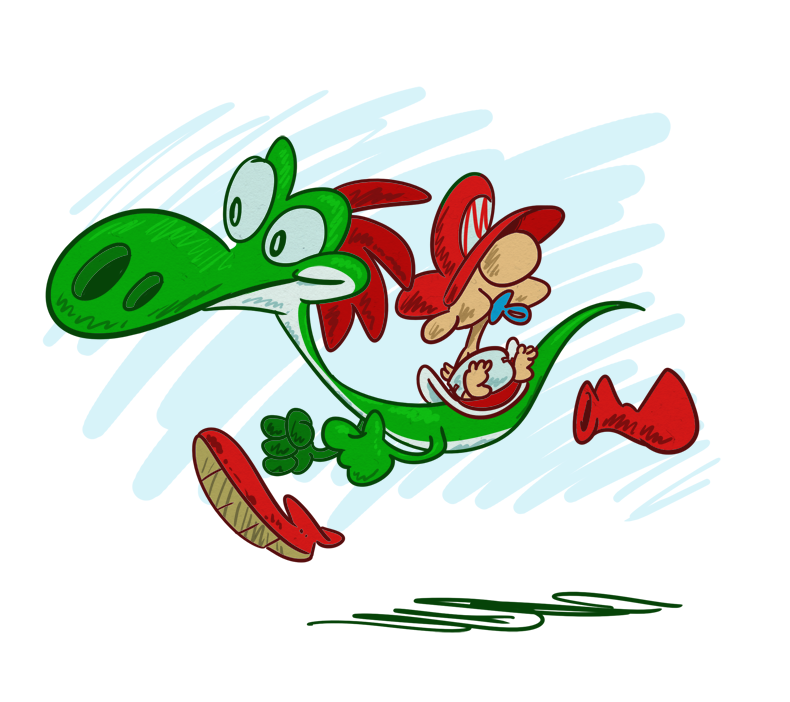 beapeabear:  Been playing Yoshi’s New Island this weekend. It’s ok, essentially