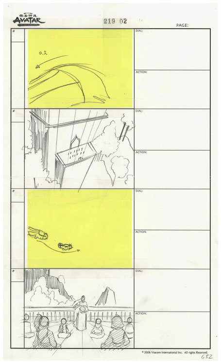 giancarlovolpe:Unused dream sequence from Avatar the Last Airbender episode 219, “The Guru”In this b