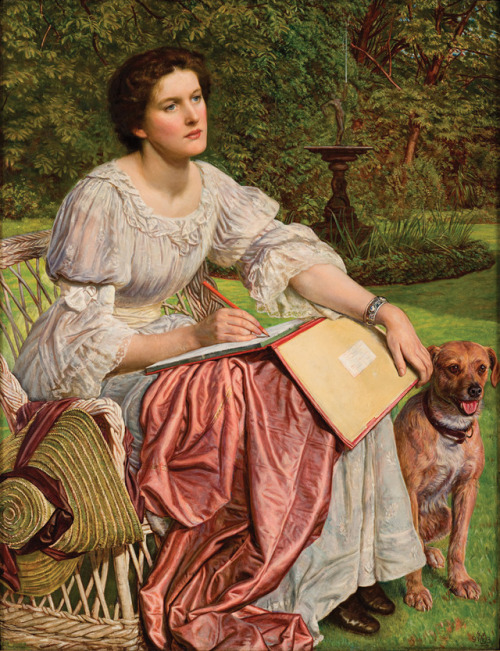 Gladys M Holman Hunt (also known as The School of Nature) (1893-1894). William Holman Hunt (British,