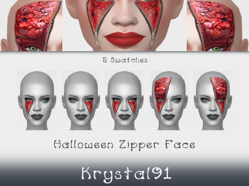 Halloween Zipper FaceI couldn’t not make something halloween themed! ;) So here is this &ldquo