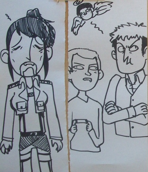 memosfromlevi:  lychgate:  and then the best for last    we had a very UNbusy day today at work so many doodles were had  I am legit crying right now.  
