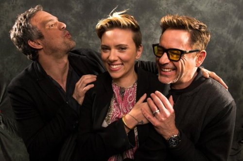 ruffchina - Mark Ruffalo, Scarlett Johansson and RDJ.Shot by...