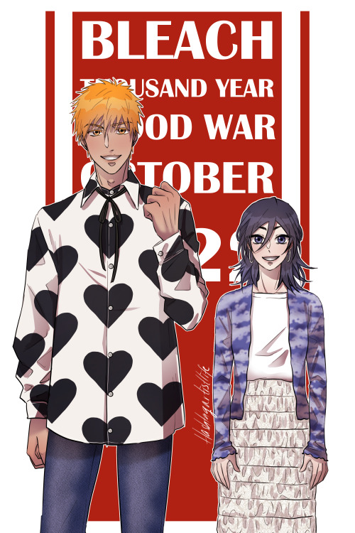 morita and oririn’s outfits for the jump festa announcement + bleach exhibition were SO ichigo