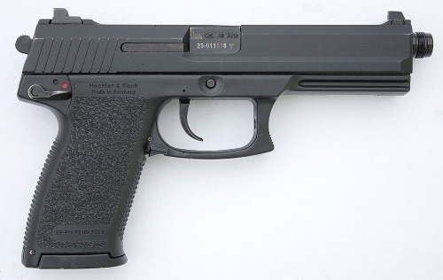 gunrunnerhell:MARK 23A large .45 ACP handgun made by Heckler &amp; Koch, it’s nearly as big as a Des