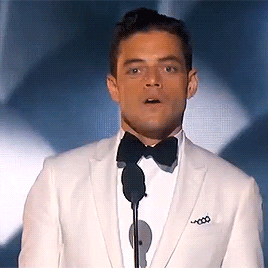ramibabe:  Rami Malek during his speech for winning Lead Actor in a Drama Series