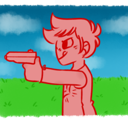 creepi-cookies: tordedd/baconcola week - day 1: childhood it’s a water gun guys, no worries,,maybe but okay, I know I’m kinda late but do you guys know for how long this cute lil idea has been in my head and now since it’s tordedd week I was like