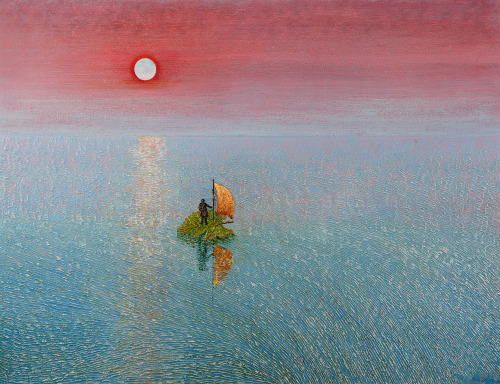 amare-habeo:   Fred Zeller (French, 1912-2003)  The ocean of time, 1969-1970 Oil on canvas, 89 x 116 cm   