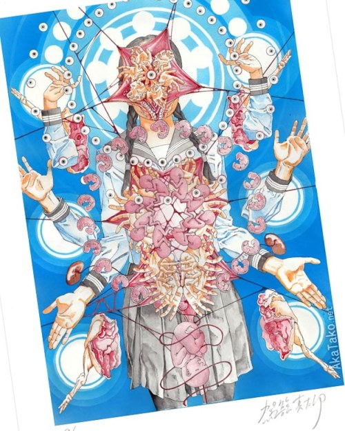 Shintaro Kago FETUS MANDALA print is on the way to AkaTako USA.Pre-orders will start to be fulfilled