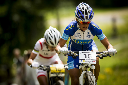 womenscycling: Katerina Nash and Tanja Zakelj, Monte-Sainte-Anne XCo MTB World Cup 2013 MSA_n3x8825 