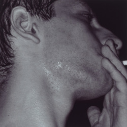 typicaluhmerican:  Wolfgang Tillmans, Chemistry square, smoker. 1992 