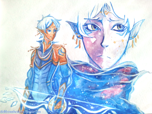 ifellfromtheskies: “Starry Eyed”, 3/11/2017Altean!Lance based on @brobuddypal‘s de