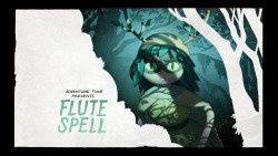 Flute Spell - title carddesigned by Sam Aldenpainted