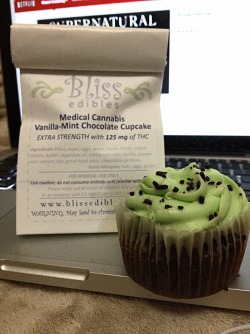 yoitsmario:  Medicated cupcake and Supernatural should make for a fine evening 