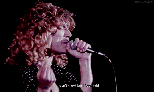 zeppelinmajesty:  Led Zeppelin performing Black Dog in his first night at the Knebworth festival. August 4, 1979. 