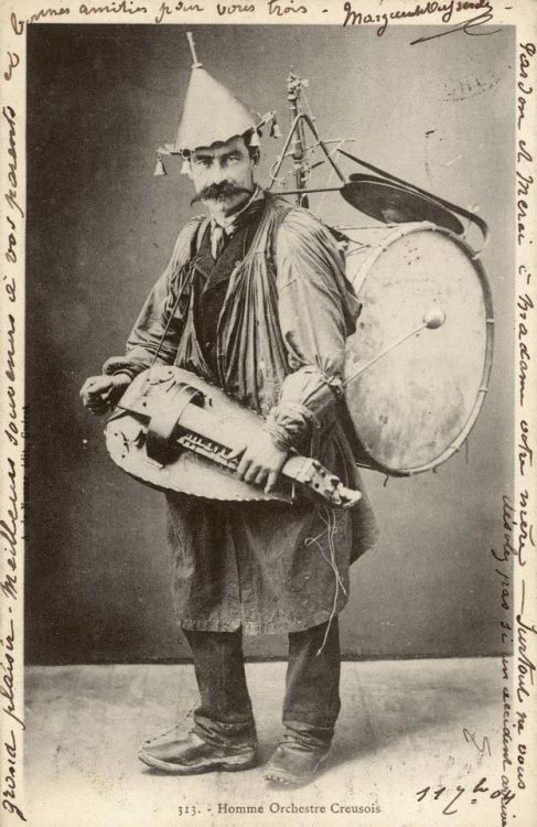 back-then:One man band Undated ift.tt/2zSWEaG Another installment of Great Moustaches in His
