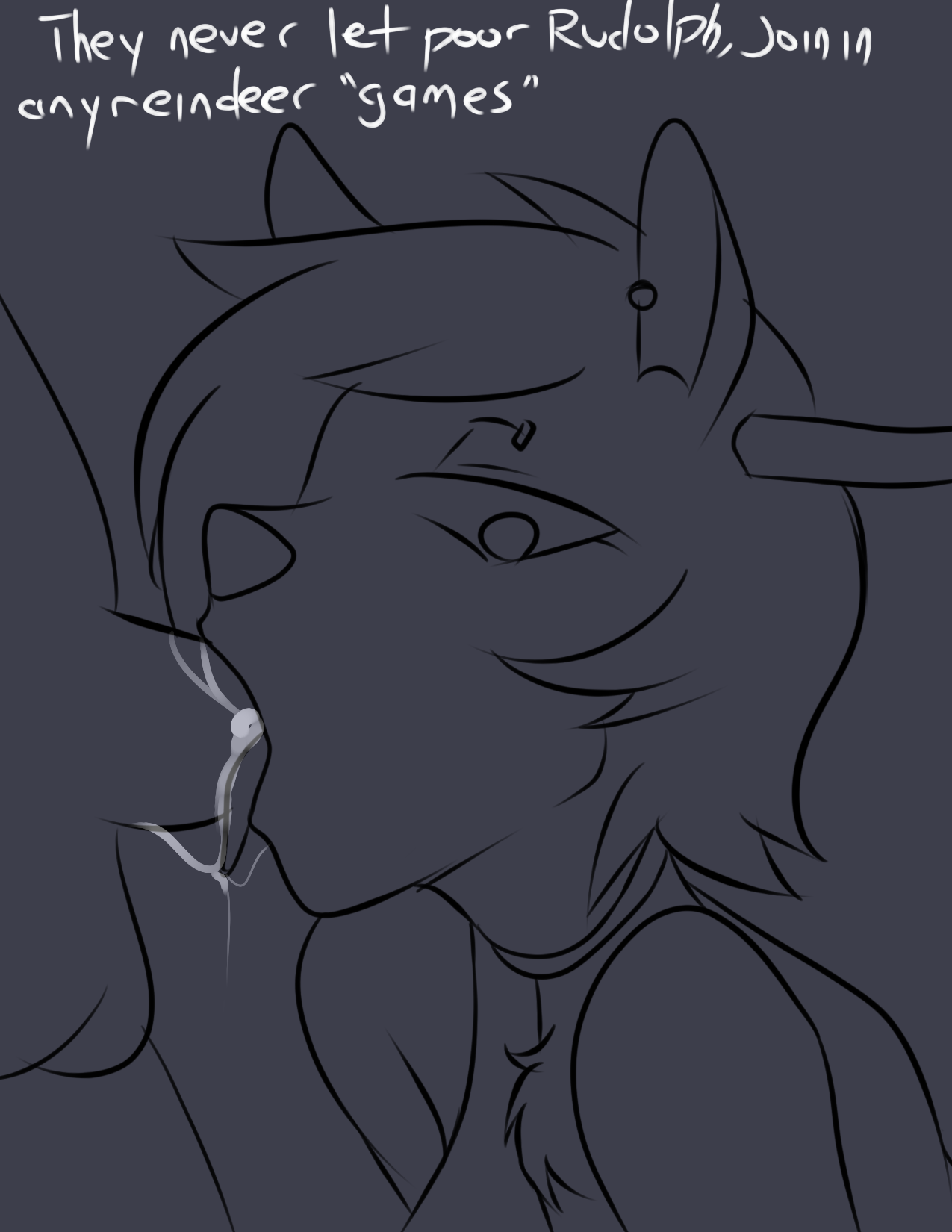 hazrdwolf:  [Inuyuru} Rudolph the Red clit Reindeer