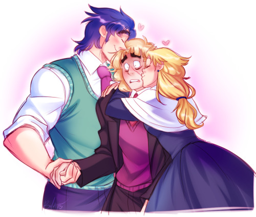 bechnokid:Speedwagon deserves all the love and who better to get it from than Jonathan and Erina? ♥