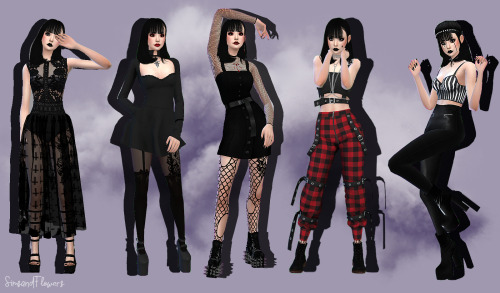 simsandflowers:✰ GOTH LOOKBOOK ✰note: plz be kind as I am still learning how to edit and take higher
