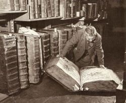 bookpatrol:    Browsing through the Archive of the Prague Castle. &gt; Photo by M. Peterka.   