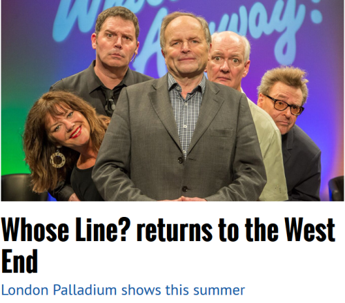 cobracadabra: For anyone in the UK (or Europe, I guess) who can make it, Whose Line will be back in 