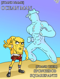 I Coloured That Spongebob X Jojo Sketch I Did A While Ago. Also I Renamed The Stand