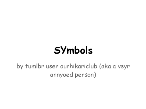 ourhikariclub:a powerpoint on occult symbols because im 500% done