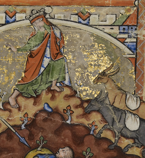 Detail of “Scenes from the Life of David”, Ms. Ludwig I 6 by unknown creator, France ca.