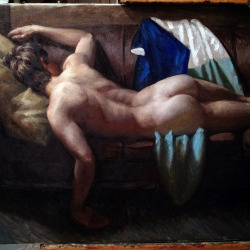 kendrictonn:  seducingeros:  Kendric Tonn   A painting of mine in-progress.  Just finished this one last week.