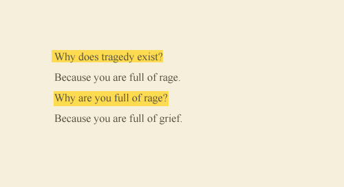 urcrookedneighbor:notgoing:Anne Carson, Grief Lessons: Four Plays by Euripides[Image text: Why does 