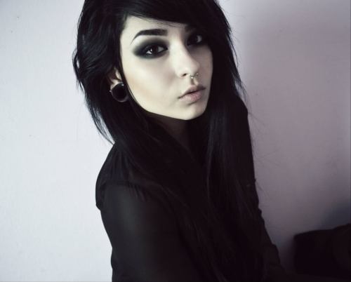 Emo Girl With Black Hair