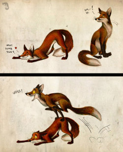artistic-abilities:  Want some Fun? by =Culpeo-Fox 