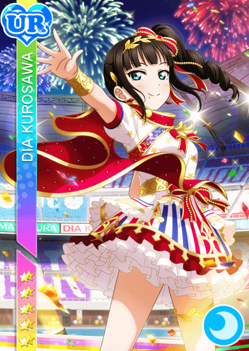 Aqours Score Match ‘Uniform‘ (1)Points#2530 UR Dia ( ダイヤシュート♡ ) - Healer#2529 SSR Ruby ( もっと似合うように )