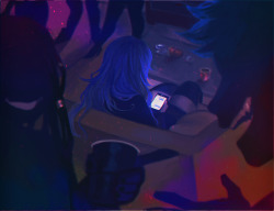 crybabytime: SO @undercovermcdfan WROTE A FIC which you should read right here AND I GOT RLY INSPIRED TO DO A COMIC OUT OF IT i lowkey like doing “club/party” colours aesthetic ngl  tho doesnt look as good as i wish it did bUT LOOK i did my be