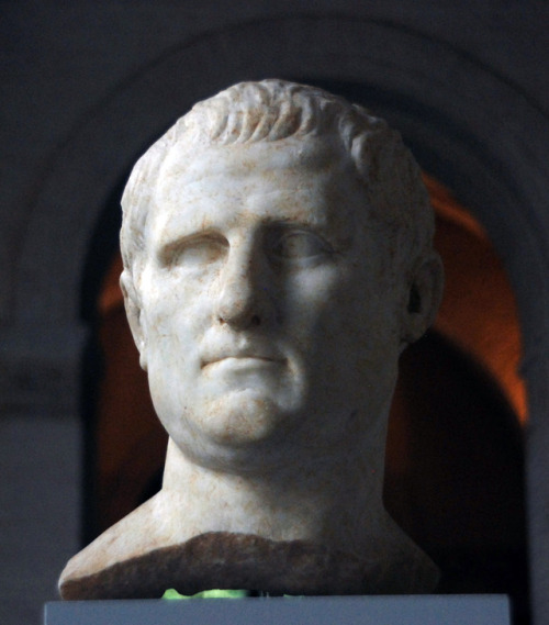 myglyptothek:Portrait of Agrippa. C. 40 BC. Marble. Kunstsammlungen der Ruhr-Universität B