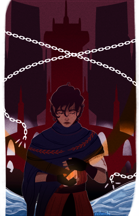 “Broken Chains” A card of Aeolin Surana for the first part of Dragon Age Origins!