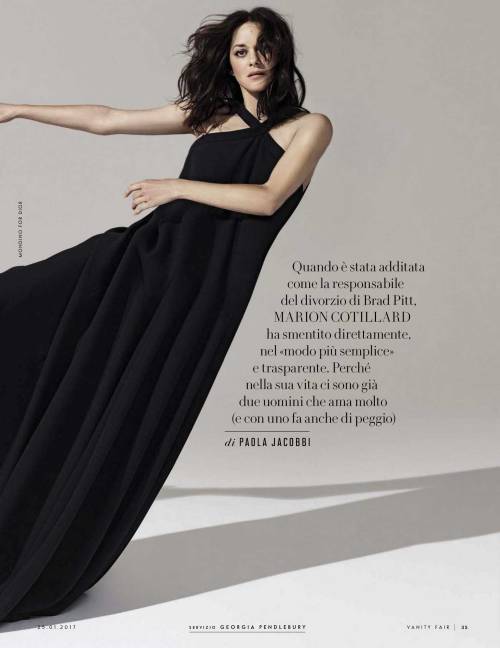 its-darkinsidee:    Marion Cotillard photoshoot para Vanity Fair Italy (enero 2017)