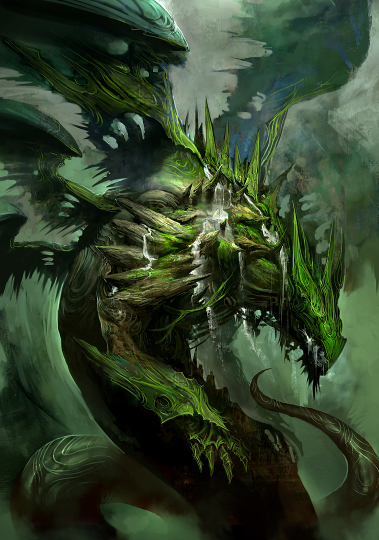 kekai-k:  Guild Wars Dragons circa 2007, the first designs I did for the potential